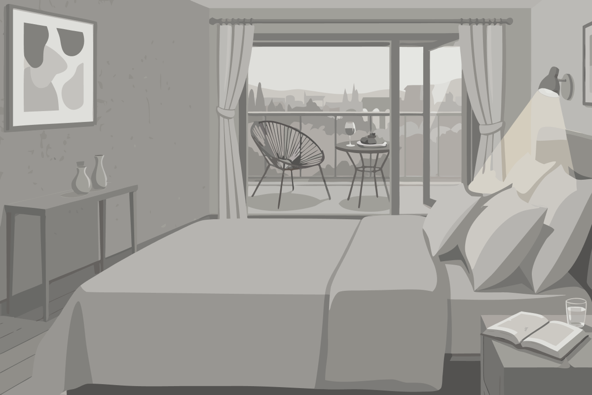 Chambre Lit King-Size Club avec Canapé-Lit et Accès au Salon - Étage Supérieur